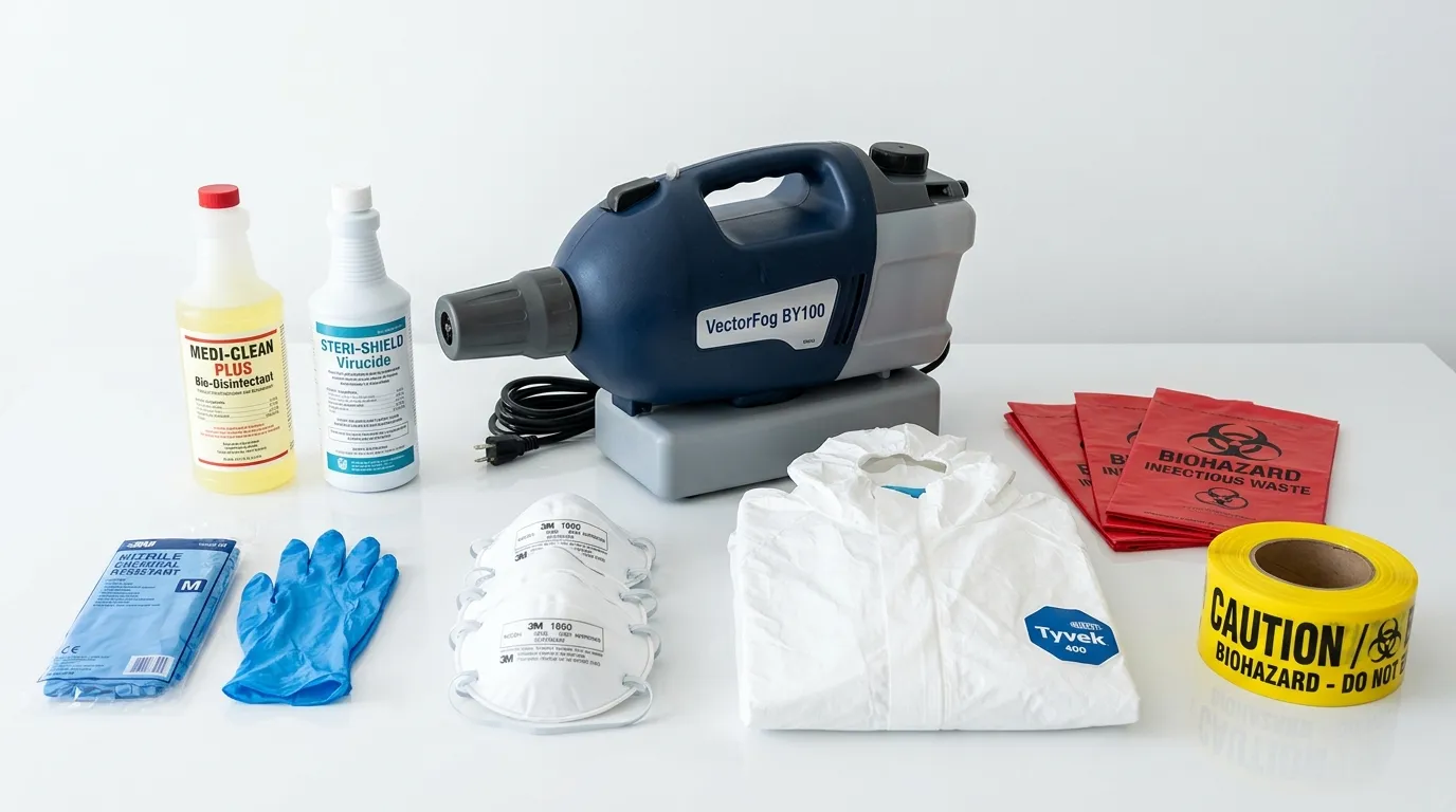 Professional biohazard remediation crew working in North Fond du Lac