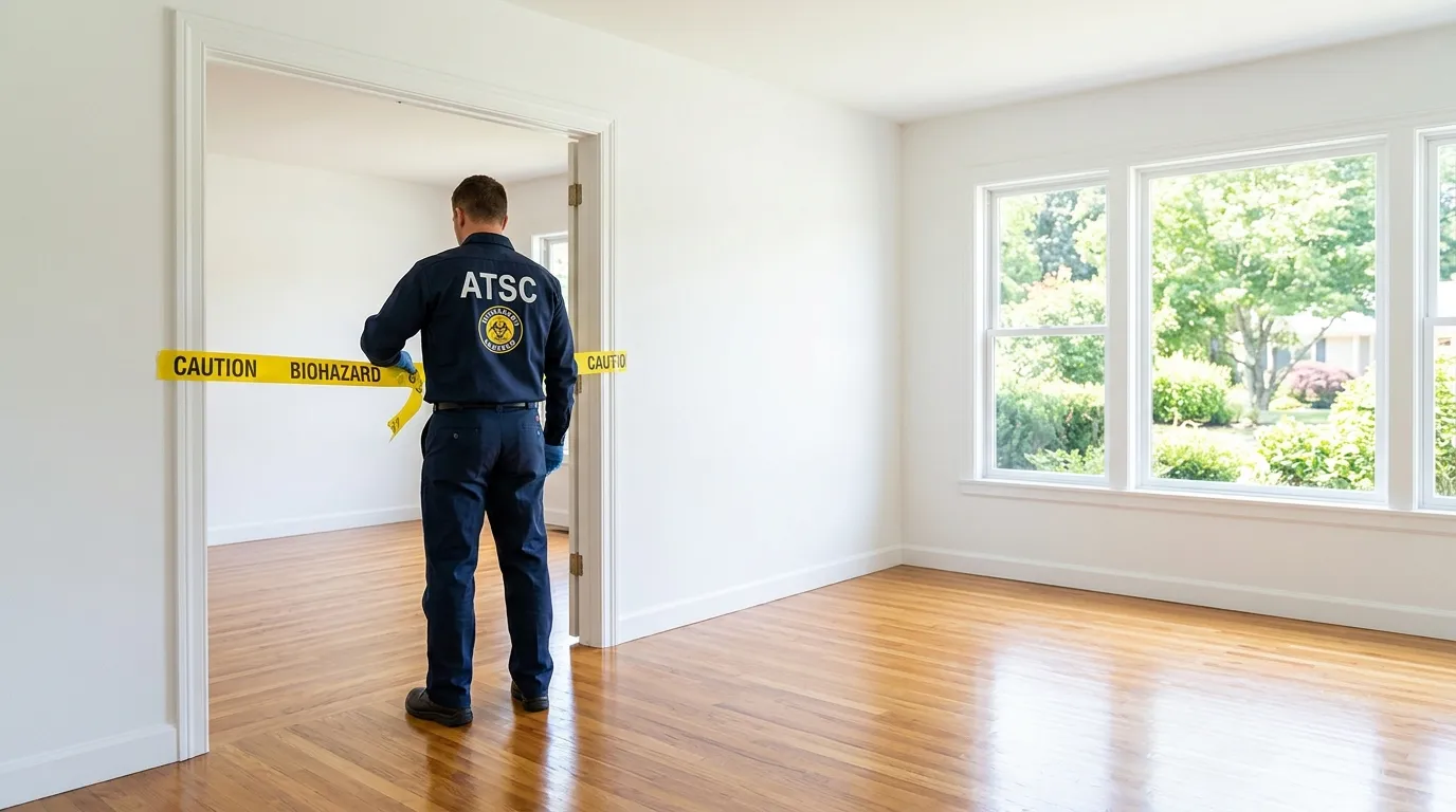 Certified biohazard cleanup crew performing Crime Scene Cleanup in North Fond du Lac